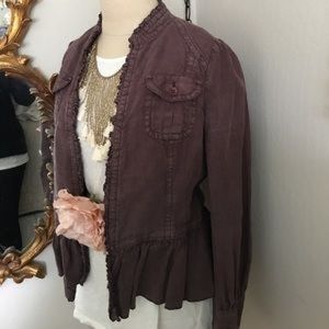 Anthro GORGEOUS linen jacket